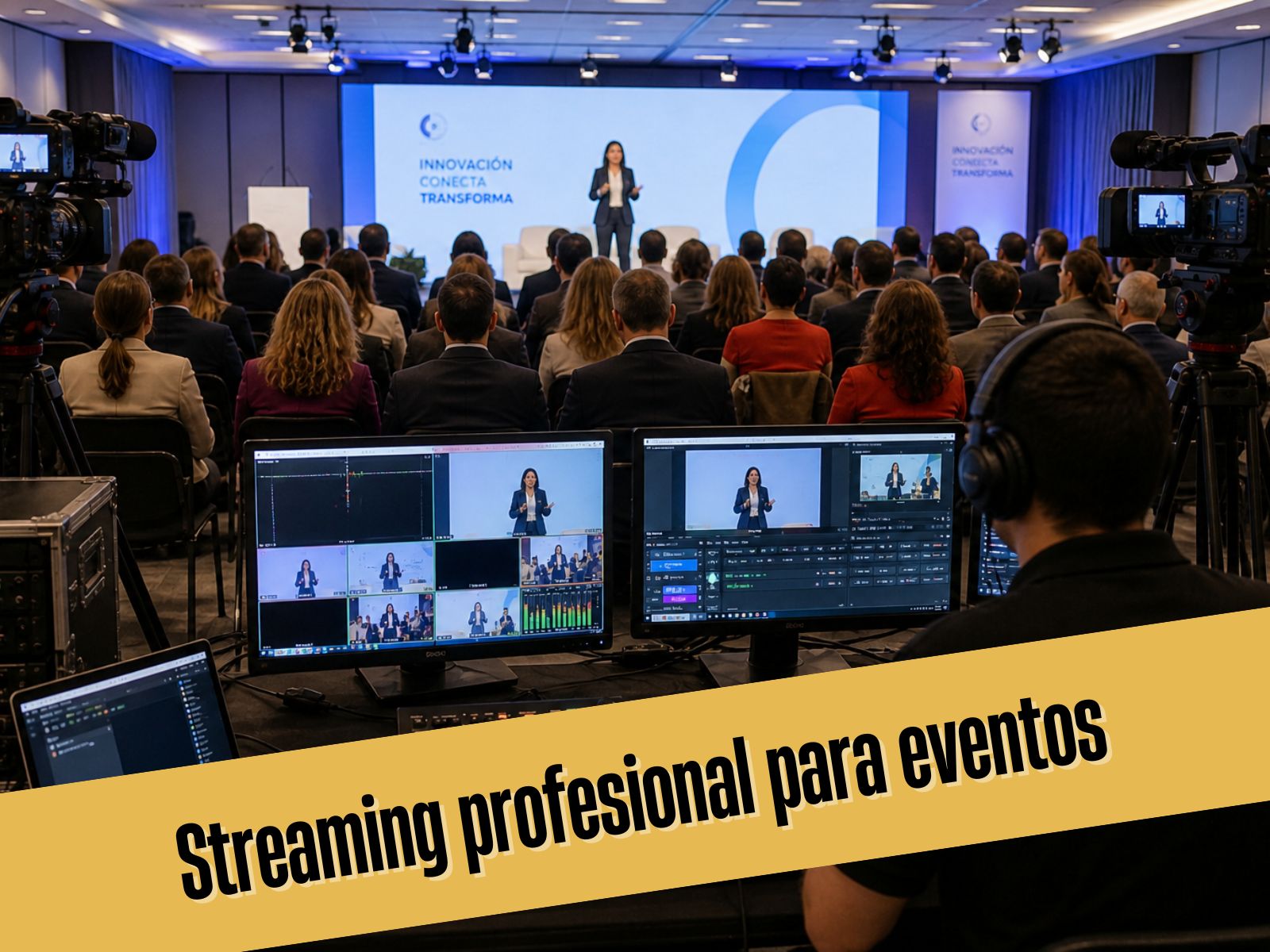 Streaming profesional para tu evento corporativo - sinopsis vuvuzela productora audiovisual